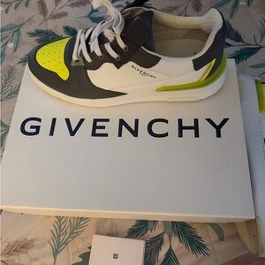 Givenchy Neon Yellow and White Sneakers